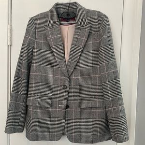 J Crew Houndstooth Wool Blazer sz 6